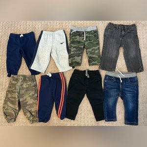 Lot of 8 Pairs of Baby Boys Pants 12M